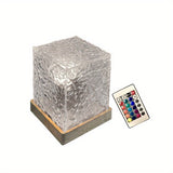 Creative night light with rotating water waves