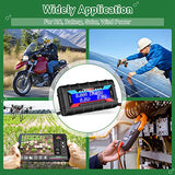 2 Piece 200A Power Analyzer Watt Meter With LCD Backlight Battery Consumption Performance Monitor Black For RC, Battery, Solar