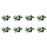 144X Aquarium Artificial Duckweed Floating Plastic Green White Plant