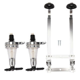 2 Bottles Wine Alcohol Shot Dispenser Pourer Rack Wall Bar Mounted