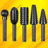 Practical 5PCS 1/4'' Shank DIY Drill Bit Set Carpentry Cutting For General Building & Engineering Power Tools