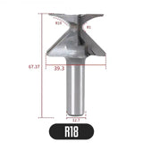 R18/R30 1/2-inch Shank Woodworking Bit Double Flute Router Bits Milg Cutter For Wood Hand Tools Woodwork Tool