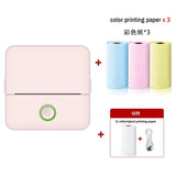 Mini Thermal Printer Wireless Bluetooth 4.0 200dpi Photo Label Memo List Printing with USB Cable Imprimante Portable