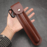 Hand Auger Wrench Multifunctional Survival Gear Wood Drill Bit with Leather Case for Outdoor Activities Bushcraft