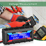 2 Piece 200A Power Analyzer Watt Meter With LCD Backlight Battery Consumption Performance Monitor Black For RC, Battery, Solar