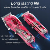 RESUXI LM-2032 Professional HairTrimmer Suit Shaver Electric Cordless Barber Clippers Transparent Visual Body Hair Cutter