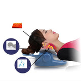 Heating elastic traction multifunctional massage pad vibration physiotherapy massager