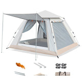 Quick Open with Canopy Automatic Camping Waterproof Portable Hexagonal Tent for Family 3-4/4-6 People