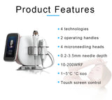 2 in 1 RF Microneedling hine Beauty Equipment Vacuum Cryo Cold Hammer Stretch Marks Scar Remover 10pin 25pin 64pin and Nano Micro Needle Treatment