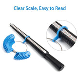 Size Measuring Tool Set, Mandrel Sizer Gauge, Sizing Stick And Ring Gauge For Finger Jewelry Making