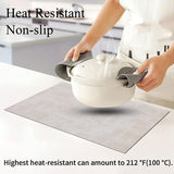 Resistant Placemats For Dining Table Waterproof Wipeable Washable Easy To Clean Anti-Slip Place Mats Set Of 6
