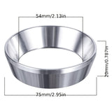 1pc 51mm 54mm 58mm Coffee Dosing Ring Precision Stainless Steel Coffee Funnel Strong Compatibility Coffee Dosing Rings