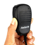 Compact K-Head Microphone/Shoulder Microphone for Walkie Talkies - Compatible with Multiple Models
