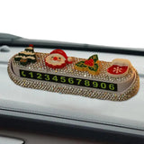 Number Plate Christmas Accessories Parking Card Glow In The Dark Automobile Temporary Car