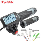 Control Throttle E-Bike For Electric Scooter 3 Speed Gear Switching 8pin Interface