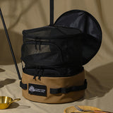 Multipurpose Picnic Utensils Kit Bag Waterproof Fall Resistance Pot Cookware Holder Camping Tool Tableware Handbag