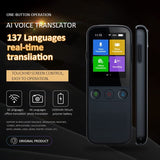 Language Voice Translator Device Portable Smart Translator 2-Way Online 137 Languages Real Time - Black