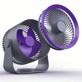 1pc Household Air Circulating Fan Wall Mounted 3-speed Silent Electric Fan Office Desktop Circulating Fan (for Wiring Use)