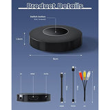 Wireless -Compatible Display Dongle Adapter Black No Need APP Video/Audio From Laptop, PC, Smartphone To HDTV Projector
