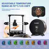 FIXDRY NT1 3D Printer Dryer Box 1Kg Filament Storage Dehydrator 360°Hot-air Heating Temperature 45℃-70℃ Timing Function