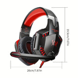 Game cable headphones with condenser microphone, 3.5mm socket, volume control, and sound insulation