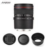 Andoer 85mm F1.8 Medium Telephoto Camera Large Aperture Full Frame Portrait Lens Manual Focus for Sony E-Mount Cameras