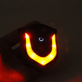 LED Motorcycle Helmet USB Rechargeable Cordless Light Safety Signal Warning Lamp for Night Riding Accessories