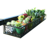 Iron Hanging Shelf Basket - Planter Pots Stand Holder for Balcony, 1-Tier