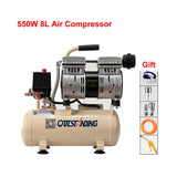 8L 7 Bar Industrial Outstanding Oil-free Air Compressor 550W 4L Portable Oil Vacuum Pump for OCA Laminator LCD Separator
