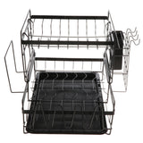 2 Tier Multifunctional Kitchen Drying Dish Rack over Sink Drainer Shelf