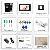 Tuya Wifi Intercom Door Phone Video Doorbell Camera 1080p With Fingerprint Rfid Number Password Unlock Motion Sensor