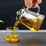 1pc Glass Tea Set Tea Set Transparent High-end Teapot 350ml-750ml
