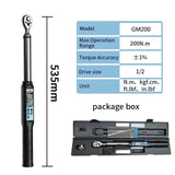 1/2" 3/8" Digital Professional Adjustable Wrench Data Save Bike Car Bicycle Repair Torque Tool Key