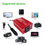 150W Power Inverter Socket DC 12V to AC 110/220V Modified Sine Wave Car Charger Converter Adapter