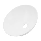 Vessel Sink Bathroom Circle Sink White 327.6x129.1mm for Vanity for Yacht for Campers