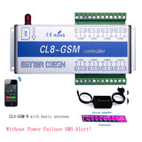GSM Remote Controller ON/OFF Switch CL8-GSM 8 Channel Relay Output Support Temperature Humidity Monitoring