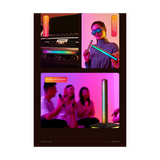 Multifunction Stand RGB Lighted Pickup Shelf Computer Game Headset Ambient Light Display Stand,White