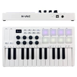 M-VAVE 25-Key Control Mini USB Keyboard MIDI Controller with 25 Velocity Sensitive Keys RGB Backlit Pads 8 Knobs