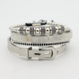 Roman numeral bracelet horseshoe buckle bracelet