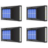 4Pcs Garden Decoration Powerful Outdoor Waterproof Wall Lamp Solar Powered Sunlight Street Light