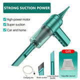 3In1 Wireless Vacuum Cleaner Portable High Power Powerful Home Cleaning Equipment Handheld Collector Car Dust Blower