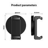 Magnetic Mount Holder Phone Clamp with Dual Cold Shoe Mounts Replacement for iPhone 15/14/13/12/11 and More