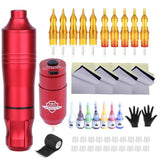 Complete hine Kit Power Supply Aftercare Cream Needle Accessories Supplies Tattoo Body DIY Art Design