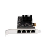 Wired Network Card PCI Express to 4 port 1000 Mbps Gigabit Ethernet PCIe 1G LAN NIC rtl8111 chip with low profile bracket