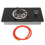 RV Gas Cooktop Single  Gas Stove 1.8Kw Power with 1.7m Pipe for Outdoors Party for Camper