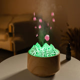 Volcano Large Capacity Timeable with Light 300 ml Modern Art Scent Humidifier for Bedside Table Yoga SPA Desktop Home