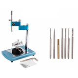 Blue dental laboratory simple measuring instrument visualizer adjustable base parallel viewing