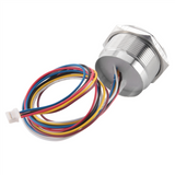 R503 Circular Round RGB Ring Indicator LED Control DC3.3V MX1.0-6Pin Capacitive Fingerprint Module Sensor Scanner, 19Mm