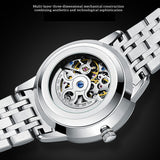 GUANQIN Mechanical Hollow out Dial Men's watches Stainless steel Waterproof Luxury watch for men Sapphire Automatic Man watch