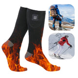Heated 3 Level Temperature Electric Heating Washable Winter Warm Thermal Socks for Cycling Camping Skating